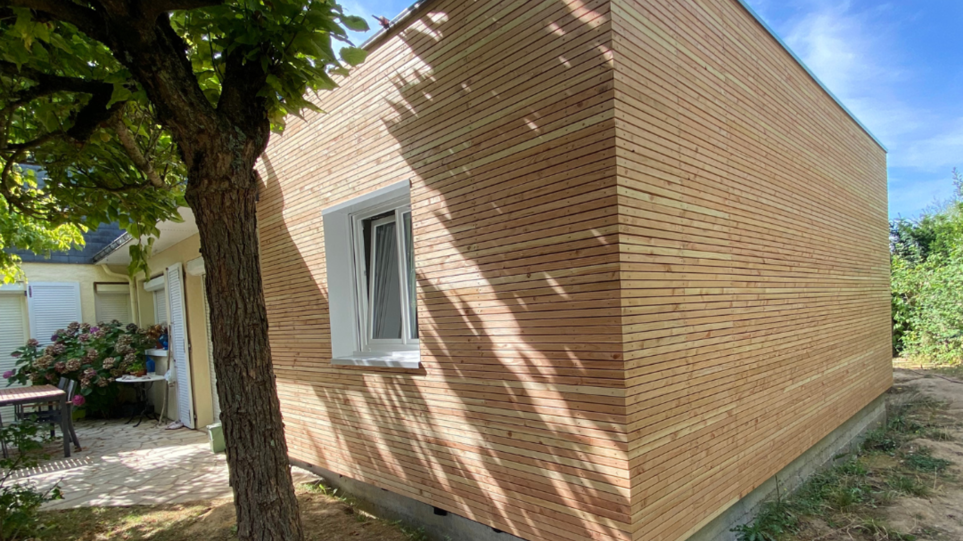 Extension ossature bois Angers